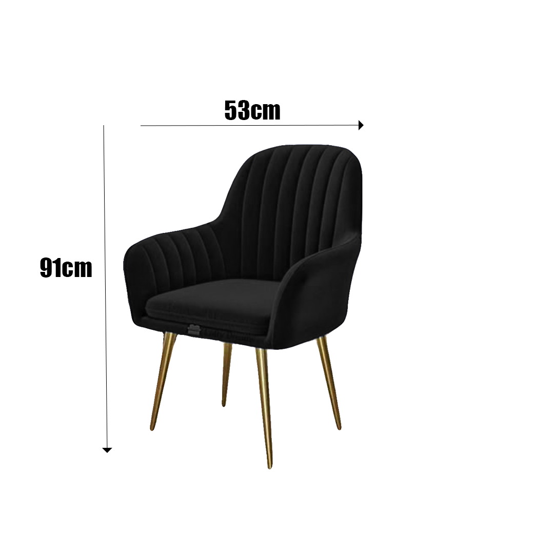 Product Thumbnail 4 of Genesis Muse Chair Velvet Fabric 1