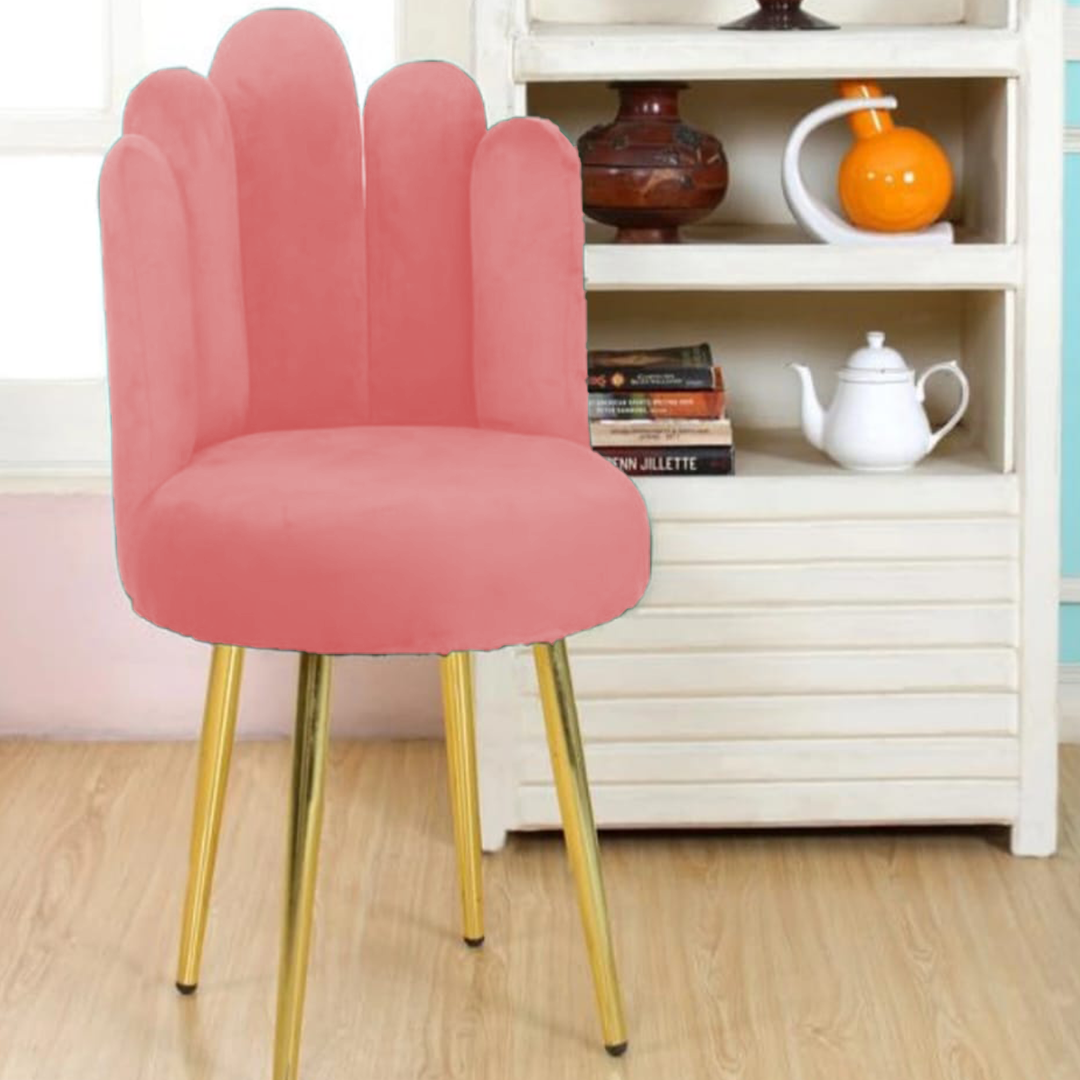 Product Thumbnail 9 of Petal Back Velvet Accent Chair